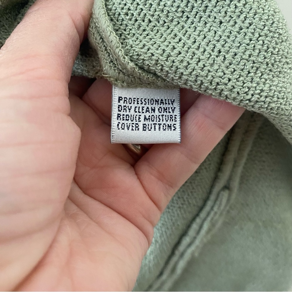 St. John Green Button Down Jacket - image 8